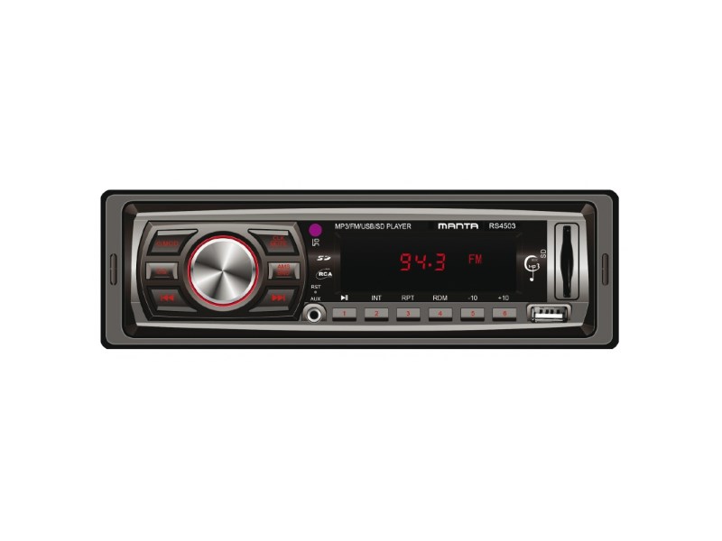 MANTA auto radio RS4503 Ontario, FM, MP3, SD, USB, 4x10W - AKCIJA