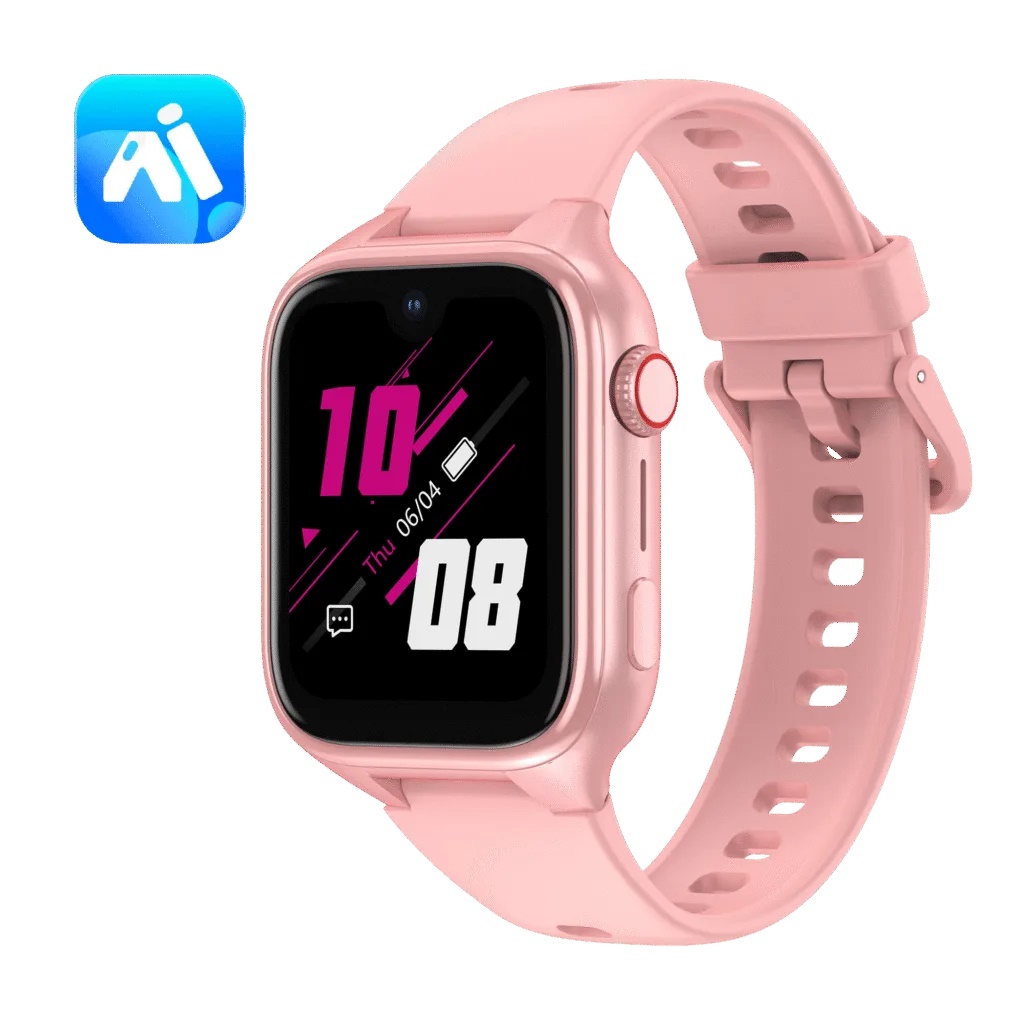 STELIO Pametni sat za djecu JUNIOR PRO AI OpenAI 4G GPS Roza