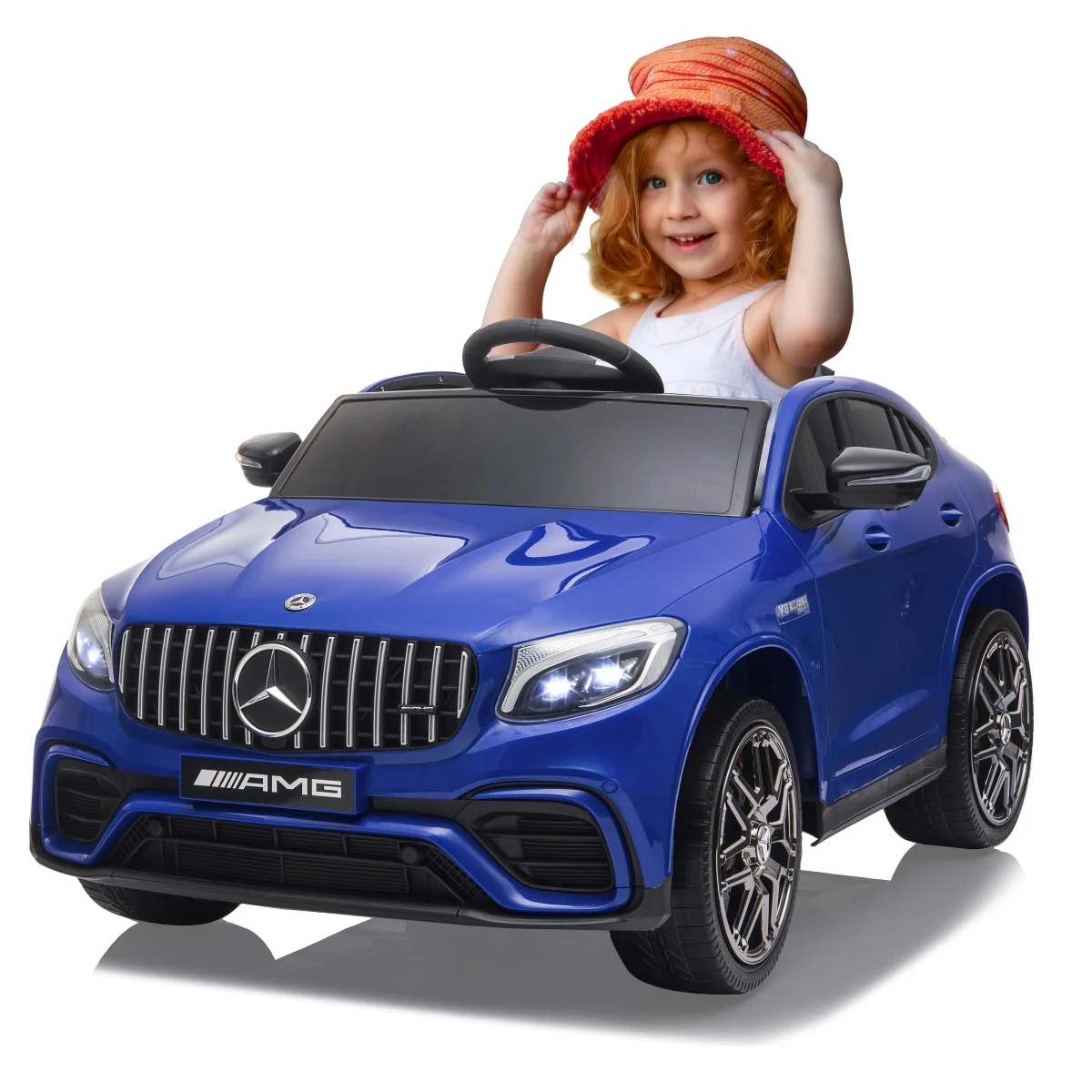 Jamara Ride-on Mercedes-AMG GLC 63 S Coupé Licenca, DE kvalit 2,4 GHz 12V plavi