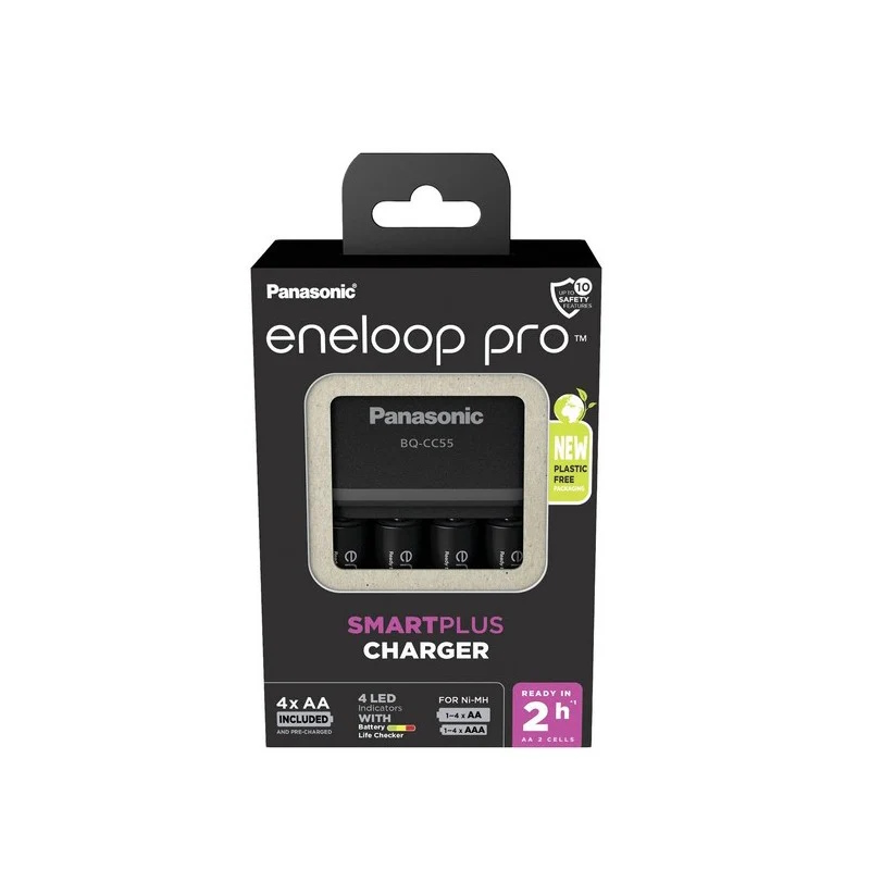 Panasonic Eneloop Smart Plus Pro punja� + 4 x AA 2500mAh eneloop pro baterije