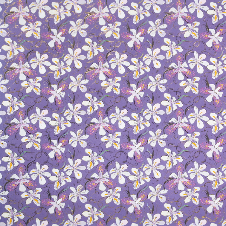 GOLDBUCH ukrasni papir 50x70 cm Orchid Mood purple