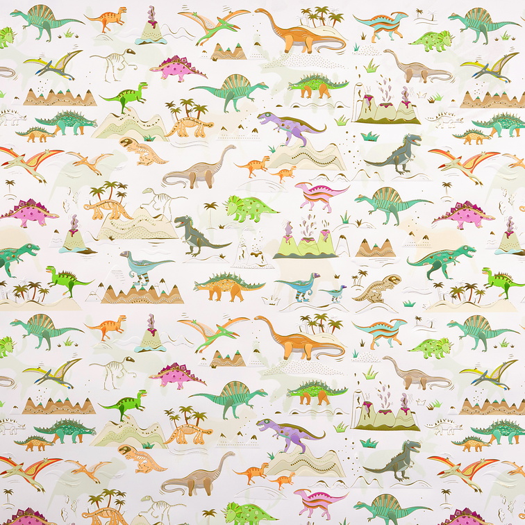 GOLDBUCH ukrasni papir 50x70 cm Dinosauria