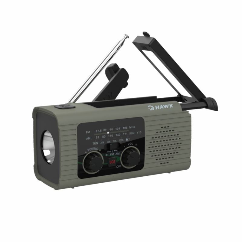 Manta HAWK, FM, AM radio, powerban, svjetiljka, solar, dinamo ru�ica, HWRDI410GN