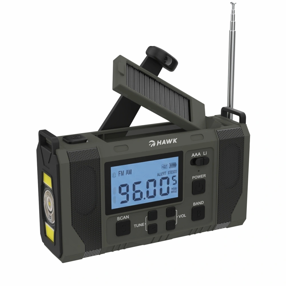 Manta HAWK radio FM, AM, powerbank, svjetiljka, solar, SOS, dinamo ru�ica