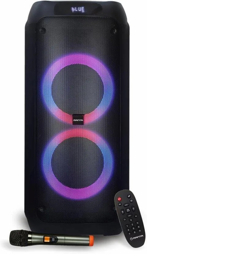 MANTA karaoke ATTIS, 120WRMS, BT, RGB LED, GIT, TWS, be�. mikr, daljinski, bater
