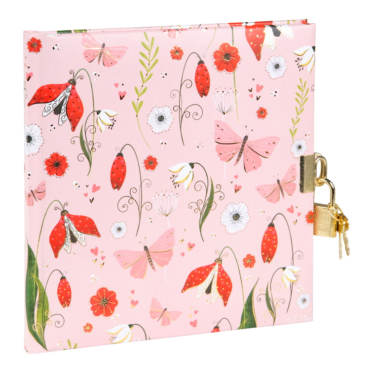 GOLDBUCH Dnevnik 17x17 cm, 96 stranica Secret Garden Pink!!