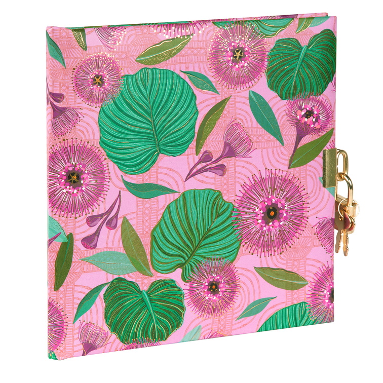GOLDBUCH Dnevnik 17x17 cm, 96 stranica Tropical Leaves pink!!