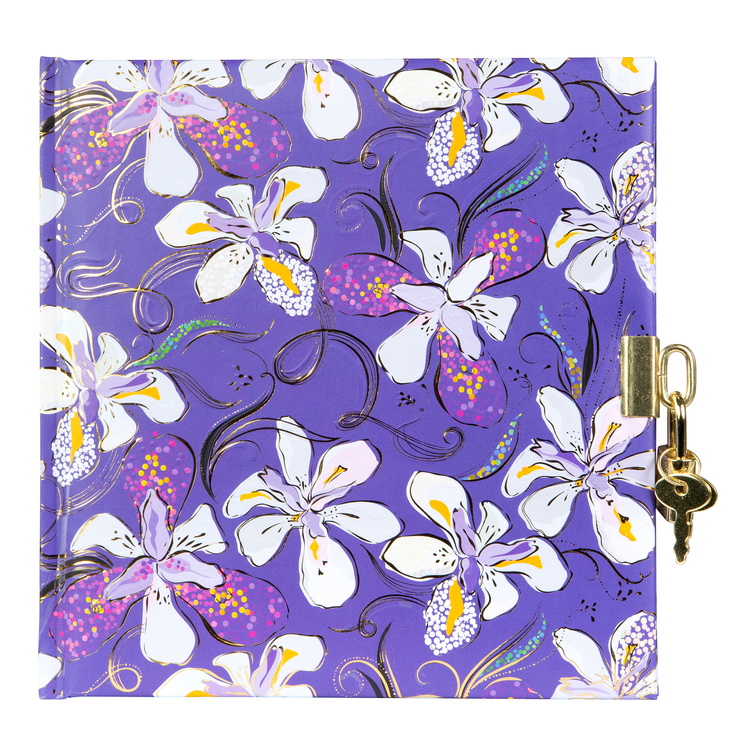 GOLDBUCH Dnevnik 17x17 cm, 96 stranica Orchid Mood purple!!
