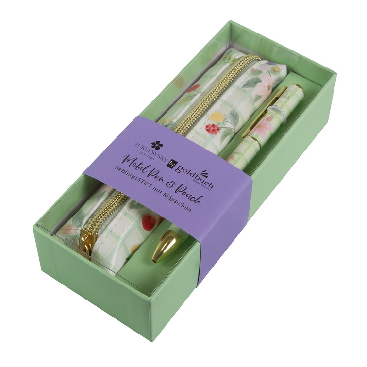 GOLDBUCH kemijska olovka sa pernicom Blissful Blossom green !!