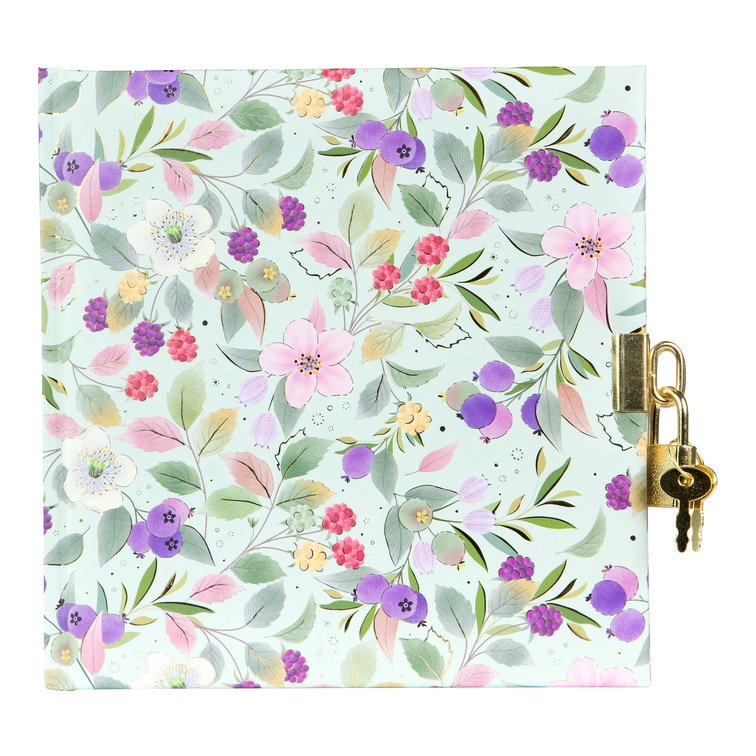GOLDBUCH Dnevnik 17x17 cm, 96 stranica Blissful Blossom green !!