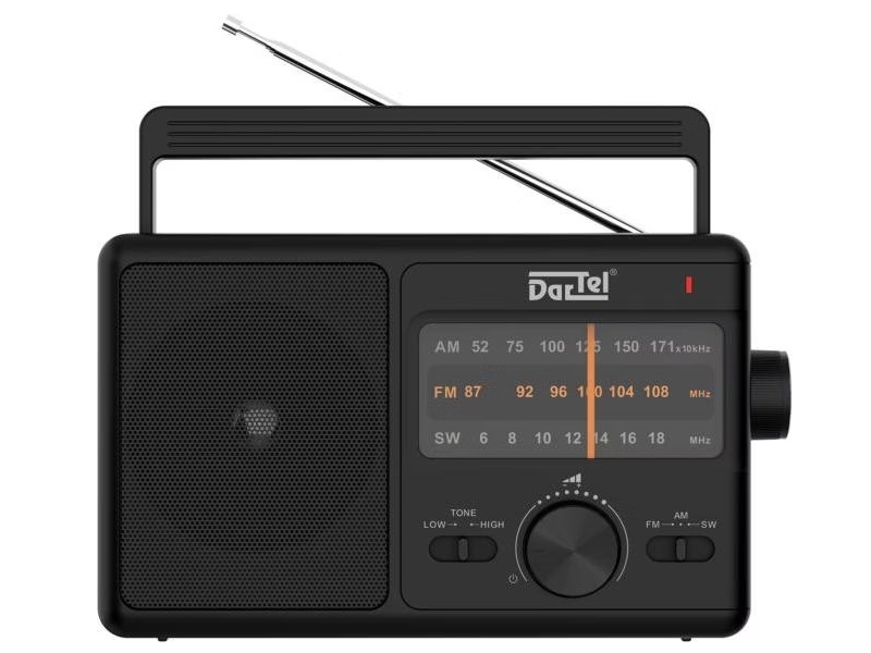 Dartel radio FM, AM, analogni, AC ili klasi�ne baterije, crni RD-14