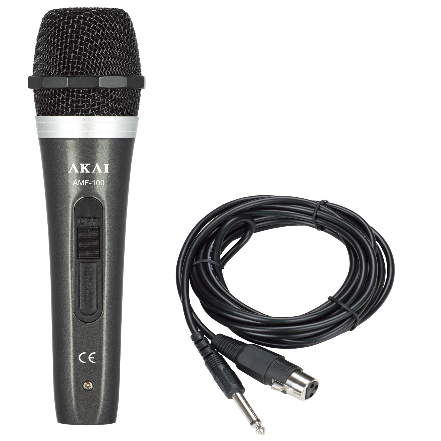 AKAI mikrofon �i�ani, 6.3cm, 3m, AMF-100