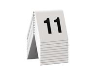 Vermes set oznaka za stol od 11-20 bijeli sa crnim brojkama