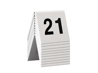 Vermes set oznaka za stol od 21-30 bijeli sa crnim brojkama