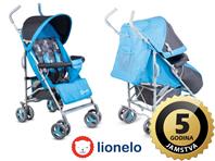 Lionelo dječja kolica ELIA plava + zaštita za noge, od komaraca, 5G JAMSTVA