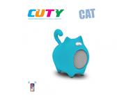 iDance zvučnik Bluetooth, gumirano kućište, ugrađeni punjač, plavi CUTY CAT