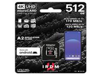 Memorijska kartica IR-M2AA-5120R12, 512GB micro card V30 A2 (UHS I U3) IRDM + ad