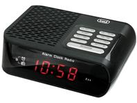 TREVI budilica, FM radio, digitalni display, snooze, crni RC827D