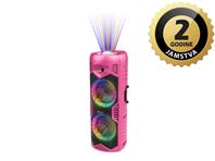 N-Gear karaoke Let Go Party 5150, 200W, BT, discoLED, 1*bežični mikrofon, rozi